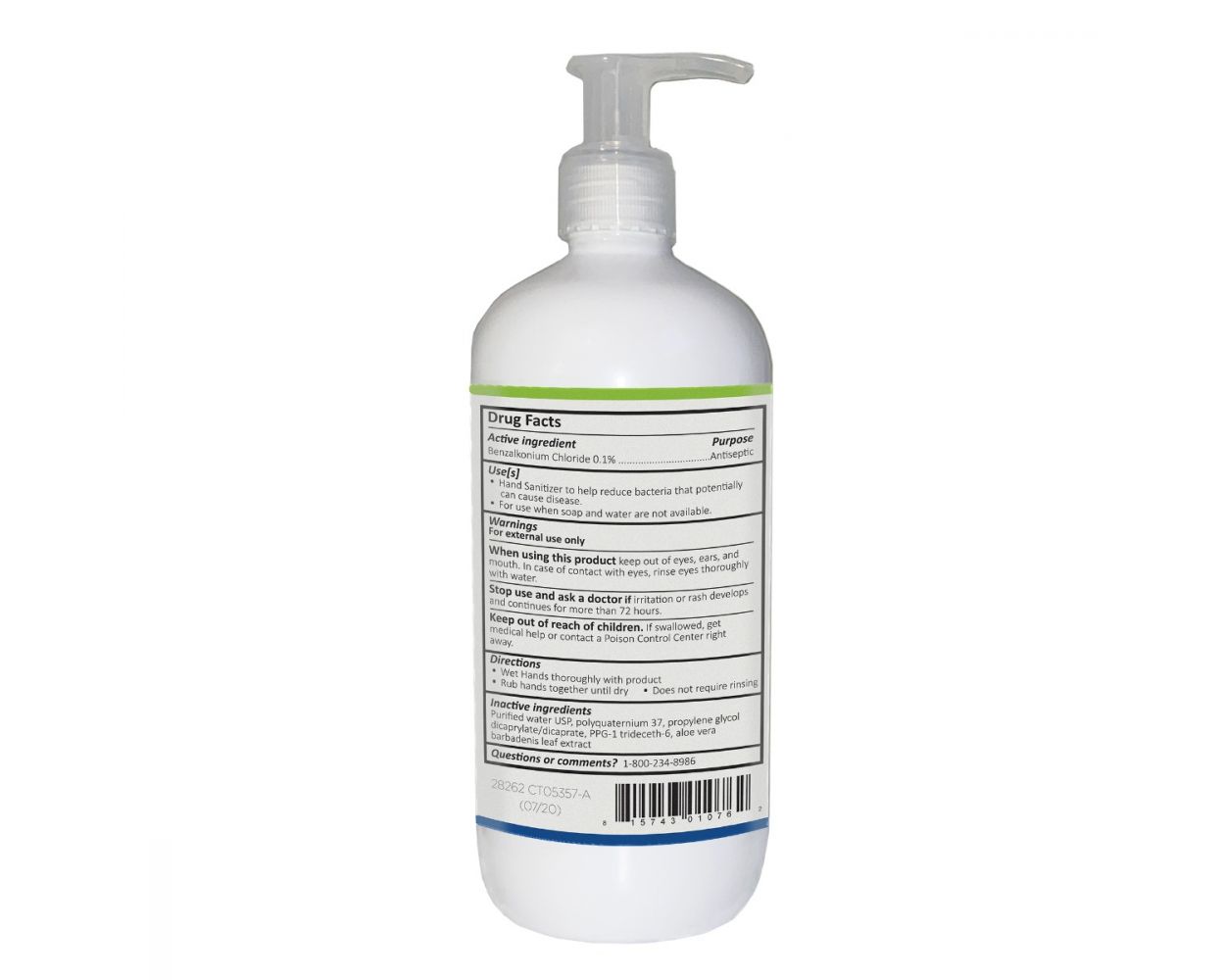 UNITERS PURE + PROTECTED HAND SANITIZING LIQUID (ALCOHOL FREE) - 500 ml