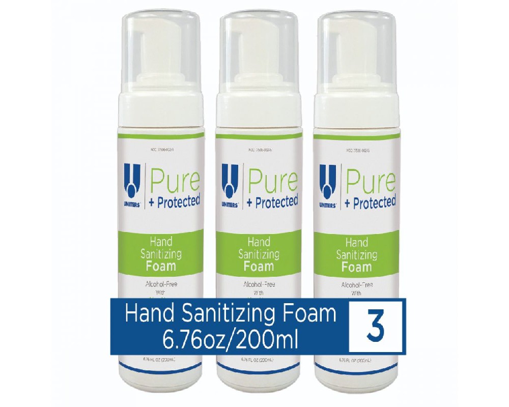 UNITERS Pure + Protected Hand Sanitizer Foam (3 Pack) - 200 ml