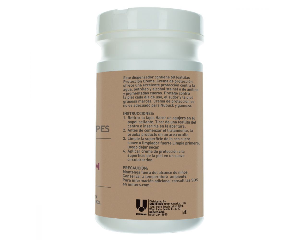 UNITERS Leather Protection Cream 60 Wipe Tub