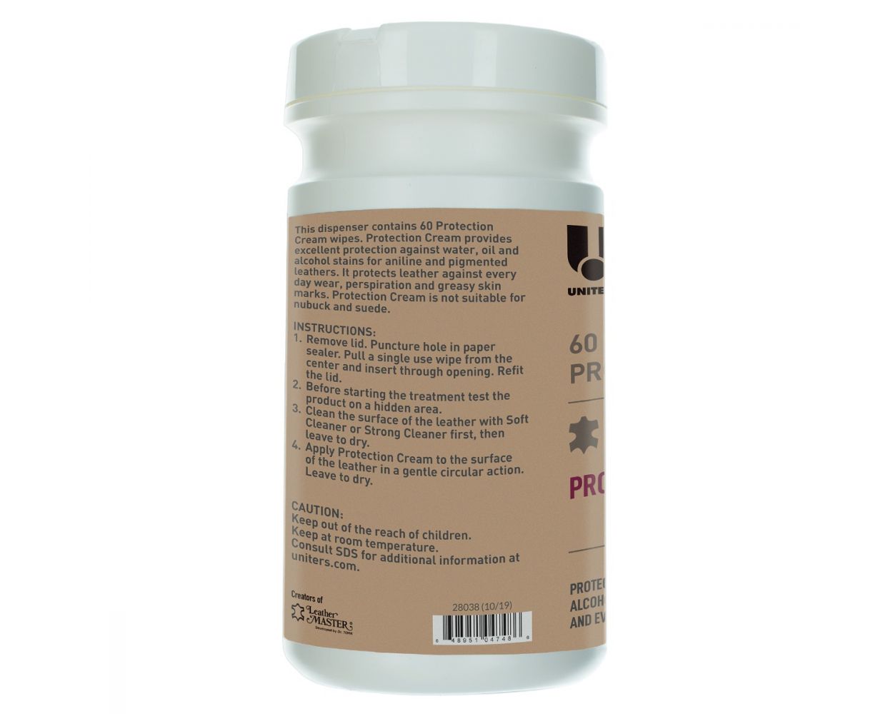 UNITERS Leather Protection Cream 60 Wipe Tub