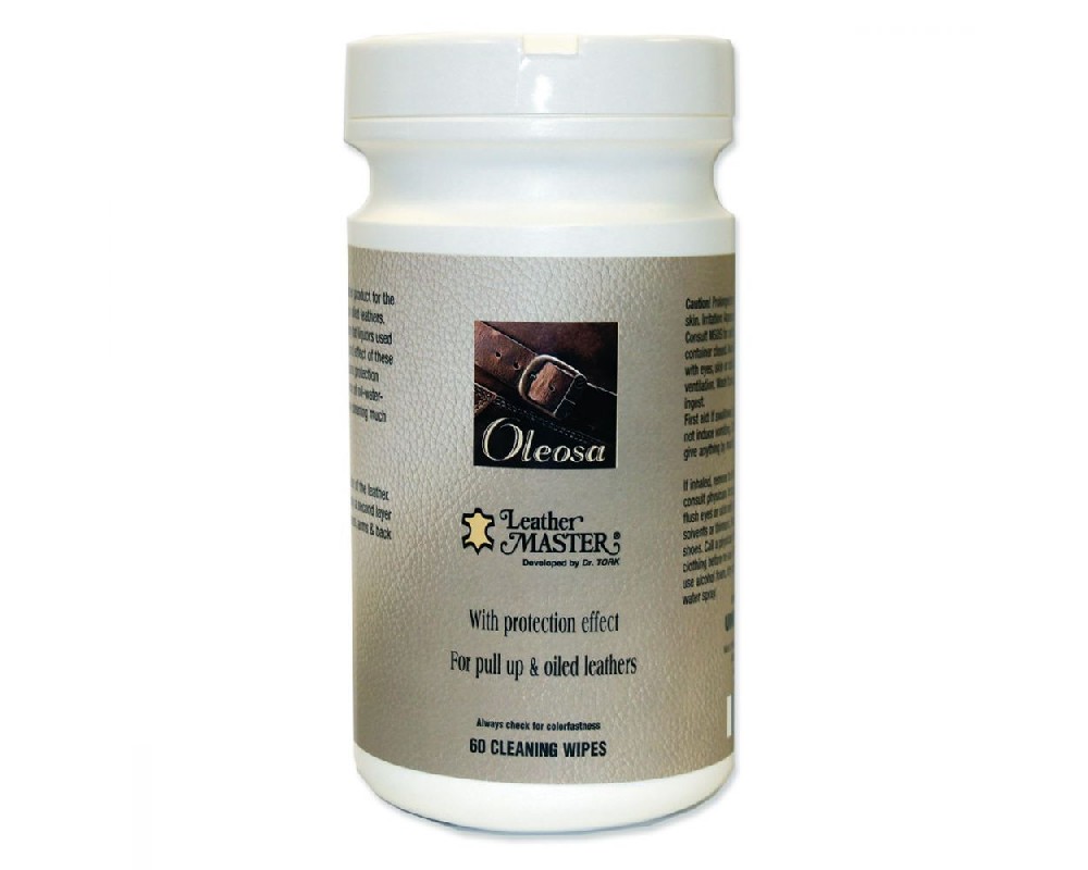 Leather Master Oleosa Wipes 60 count tub