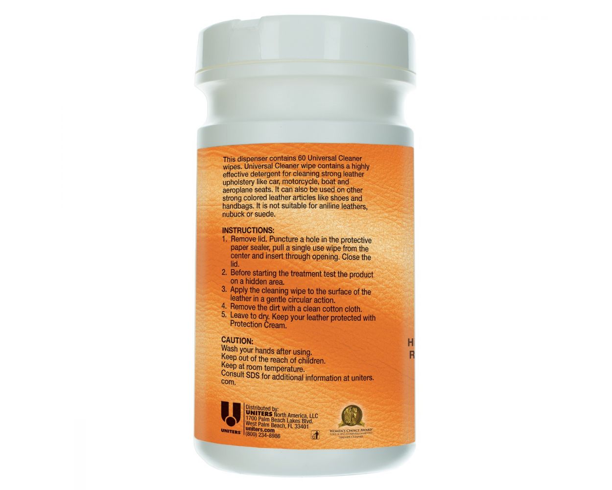 Leather Master Universal Cleaner Wipe 60 Count Tub