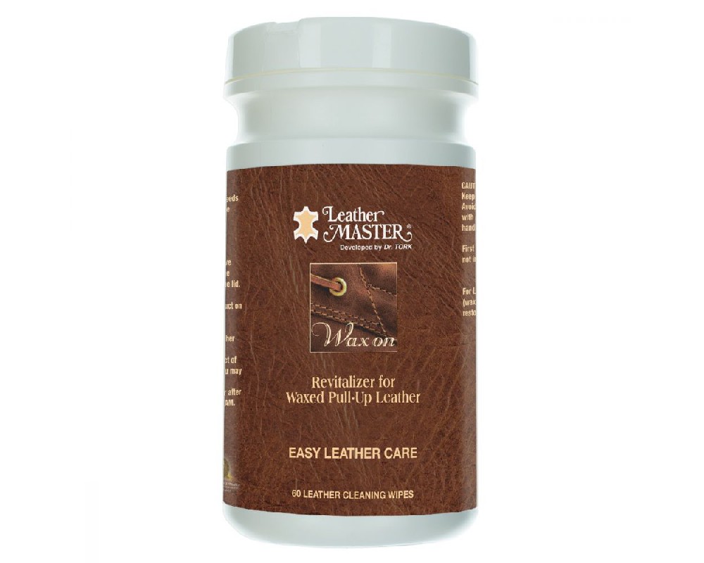 Leather Master Wax On Wipe 60 count tub
