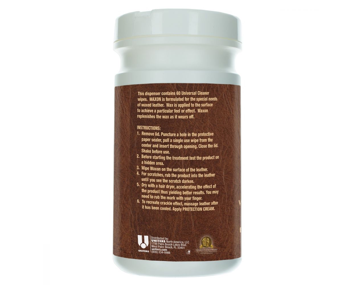 Leather Master Wax On Wipe 60 count tub