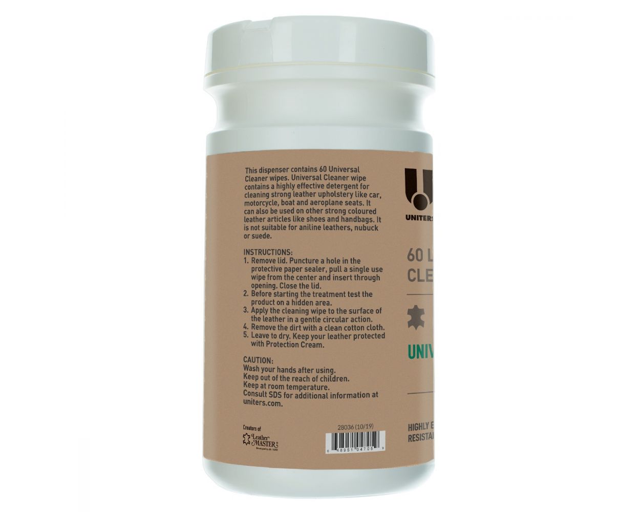 UNITERS Universal Cleaner Wipe 60 Count Tub