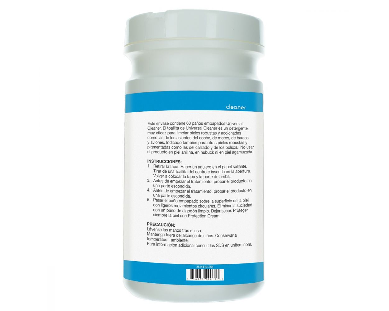 UNITERS PRO UNIVERSAL CLEANER WIPE 60 COUNT TUB