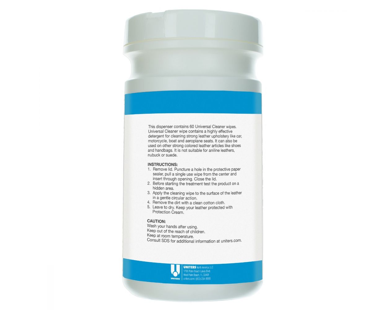 UNITERS PRO UNIVERSAL CLEANER WIPE 60 COUNT TUB